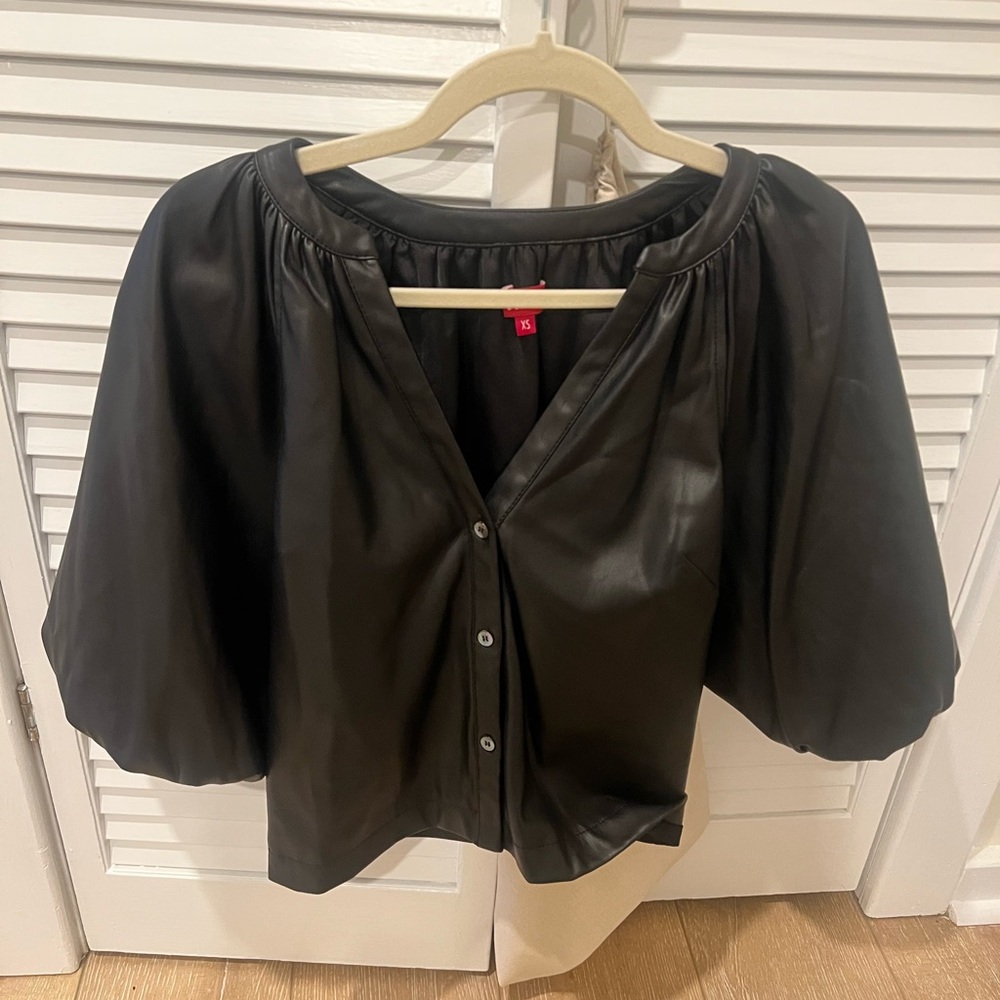 Staud Leather Top